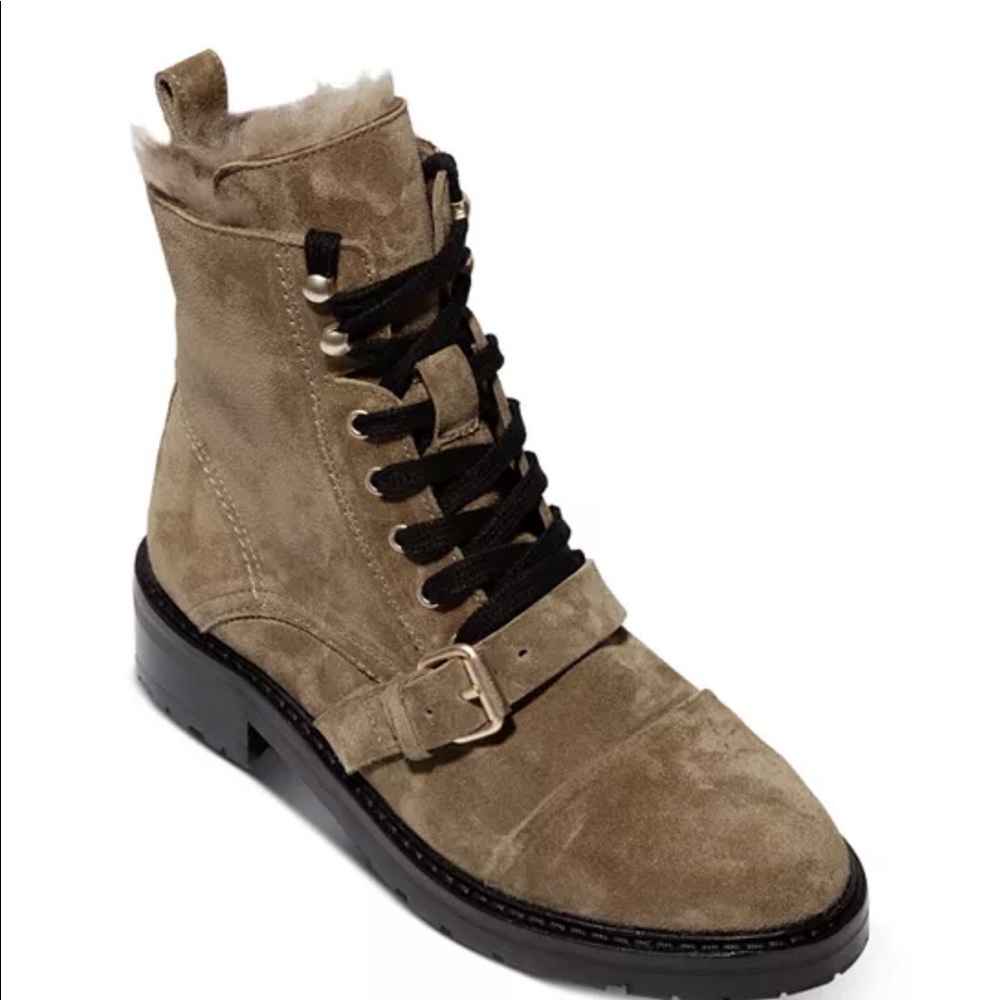 All Saints Tan Ankle Boots